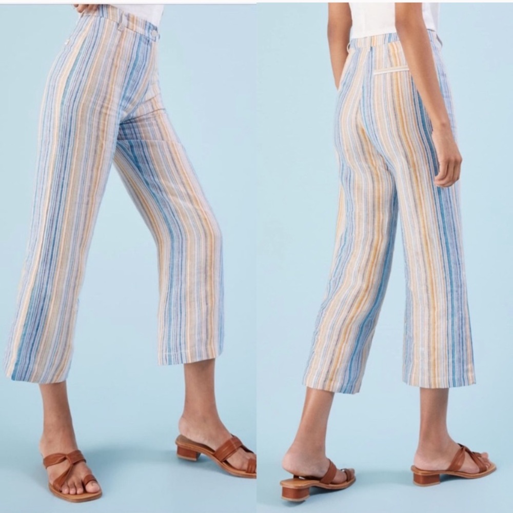 Reformation Tahiti Linen Pants in Marbella